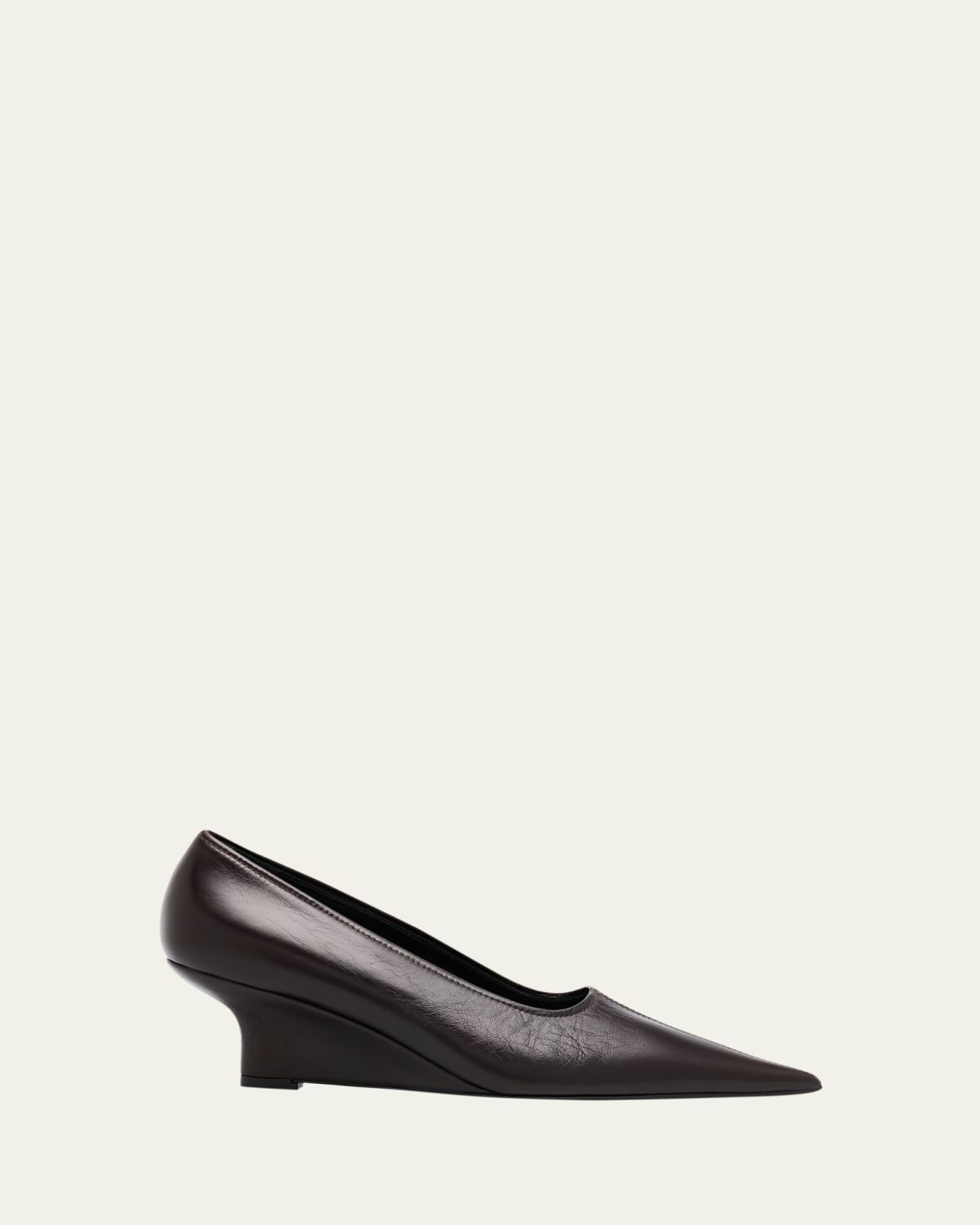 Toteme Sharp Naplak Leather Wedges