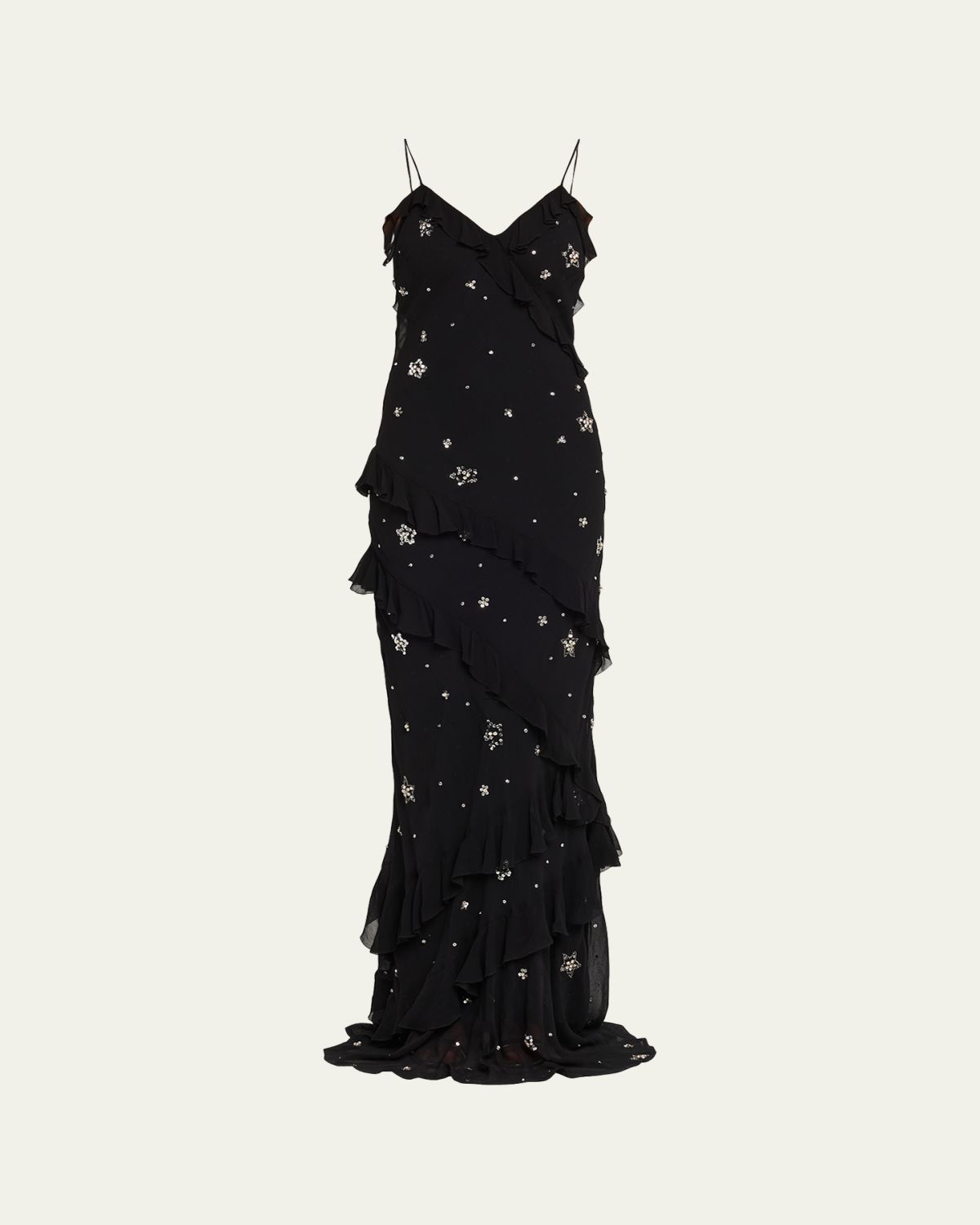 LoveShackFancy Rialto Embellished Maxi Dress