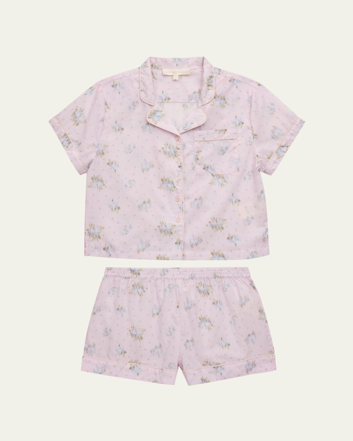 LoveShackFancy Girl's Tween Mini Albana Pajamas et, ize -L - Women's Clothing
