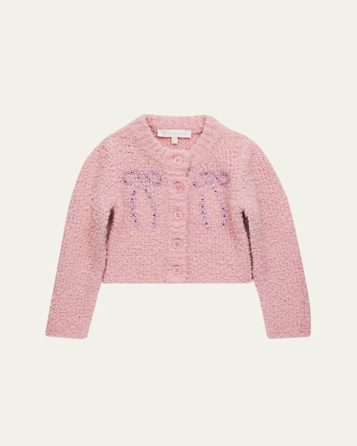 LoveShackFancy Girl's Tween Journelle Embellished Cardigan, S-