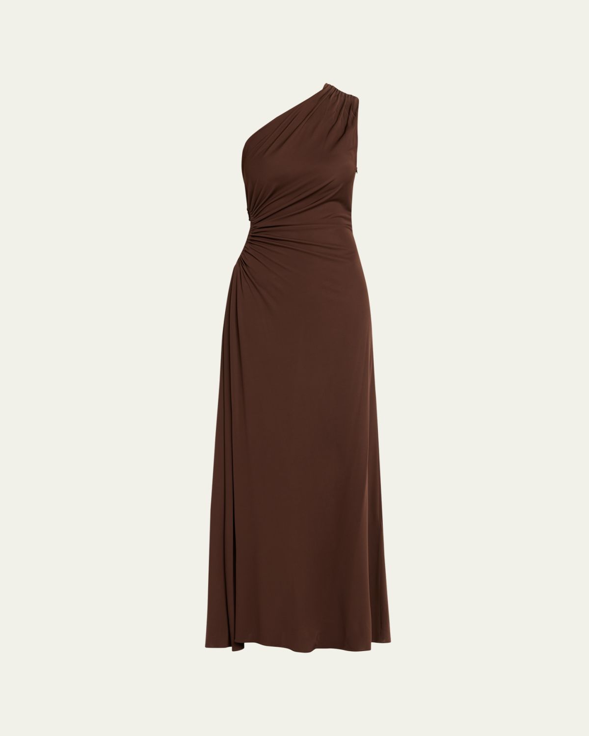 Bottega Veneta Crepe Viscose Jersey One-Shoulder Dress