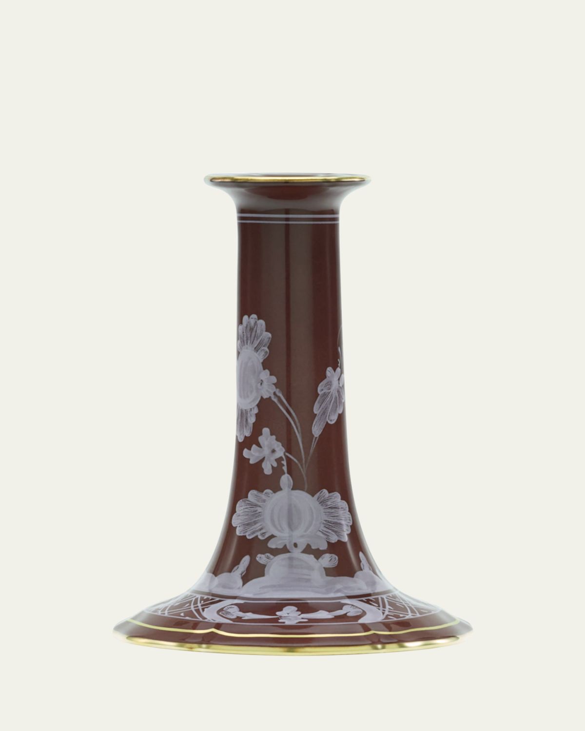 GINORI 1735 Oriente Italiano Castagna Candle Holder