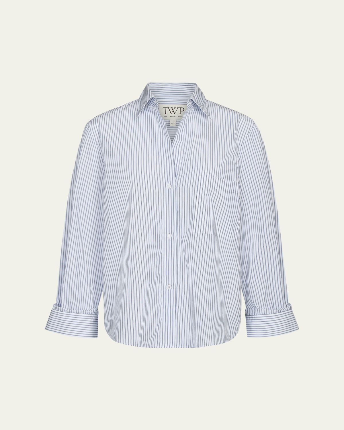 TWP Next Morning Striped Button-Front Shirt