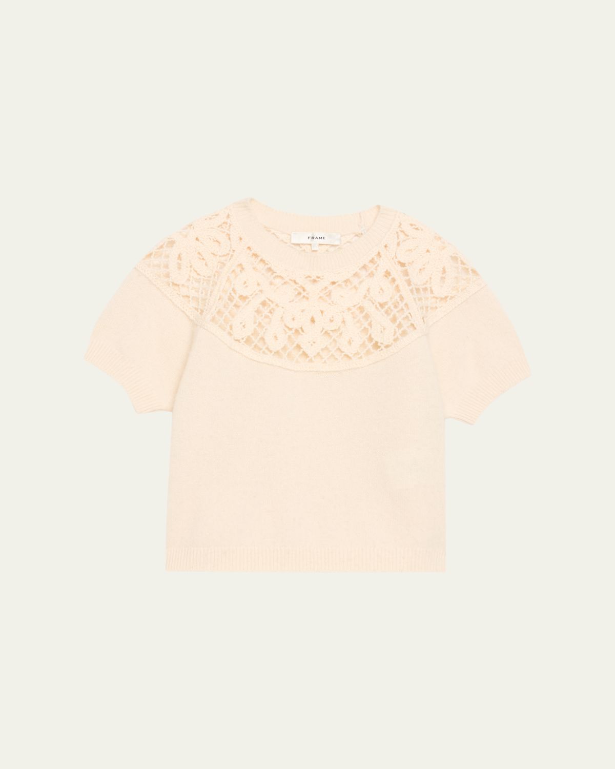 FRAME The Lace Gathered Sweater
