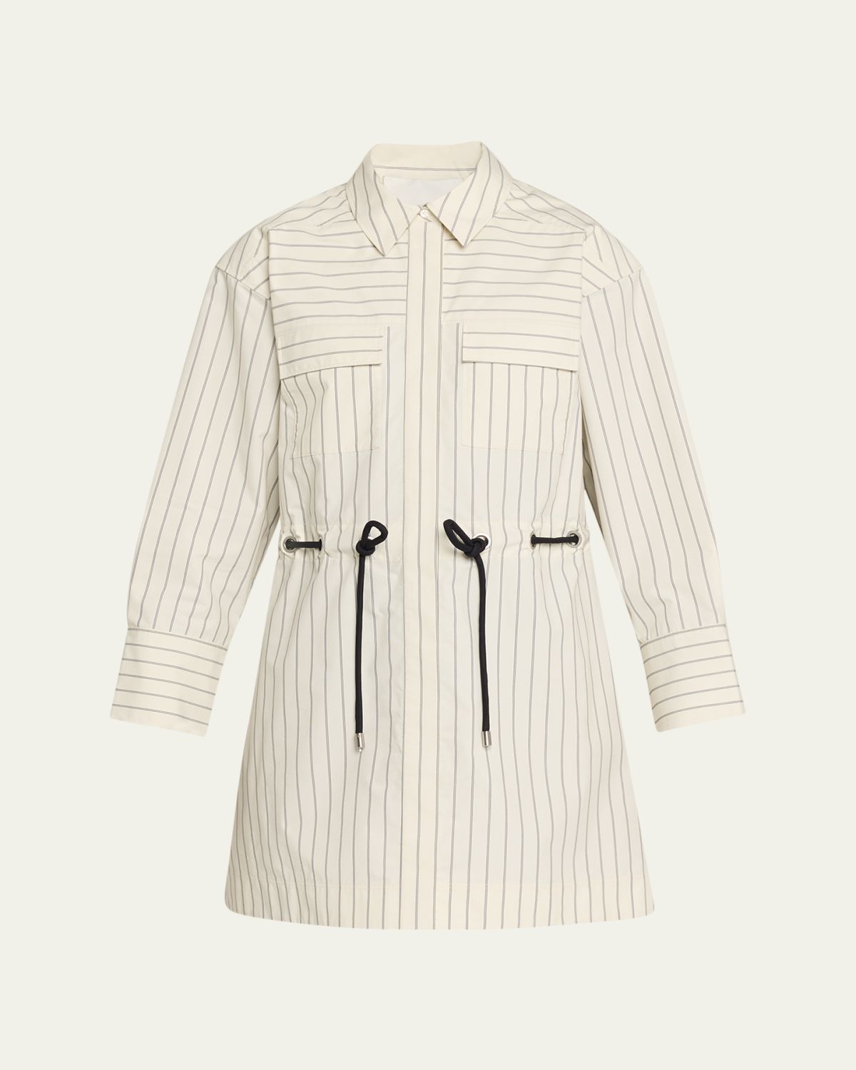 3.1 Phillip Lim Striped Belted Mini Shirtdress