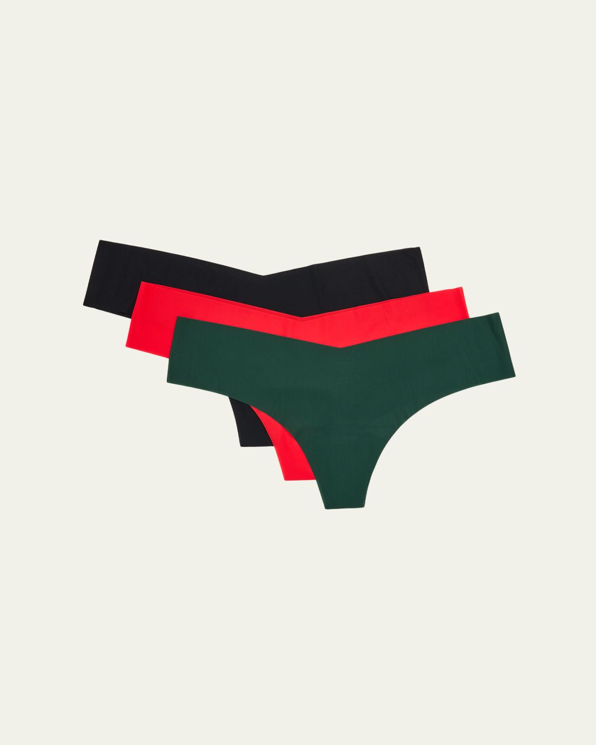 Commando Seamless Microfiber Thongs, Set of 3