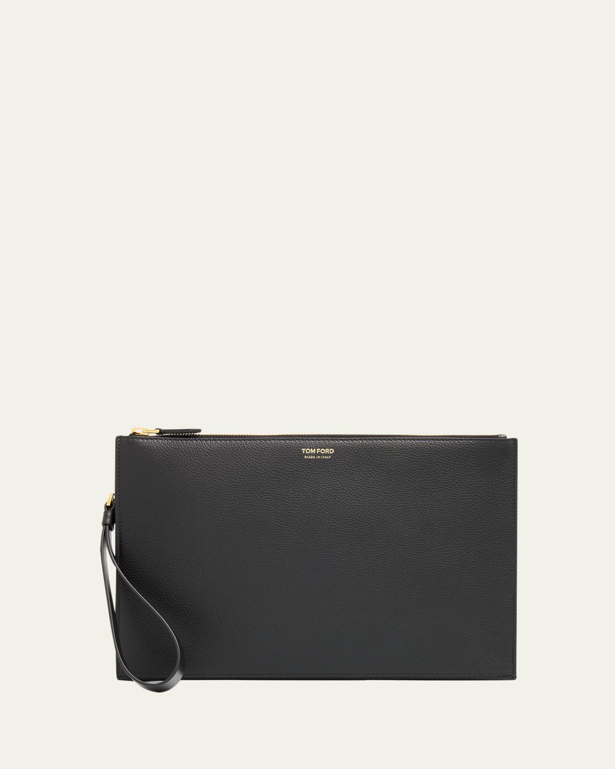 TOM FORD Men's Leather Flat Pouch with Strap