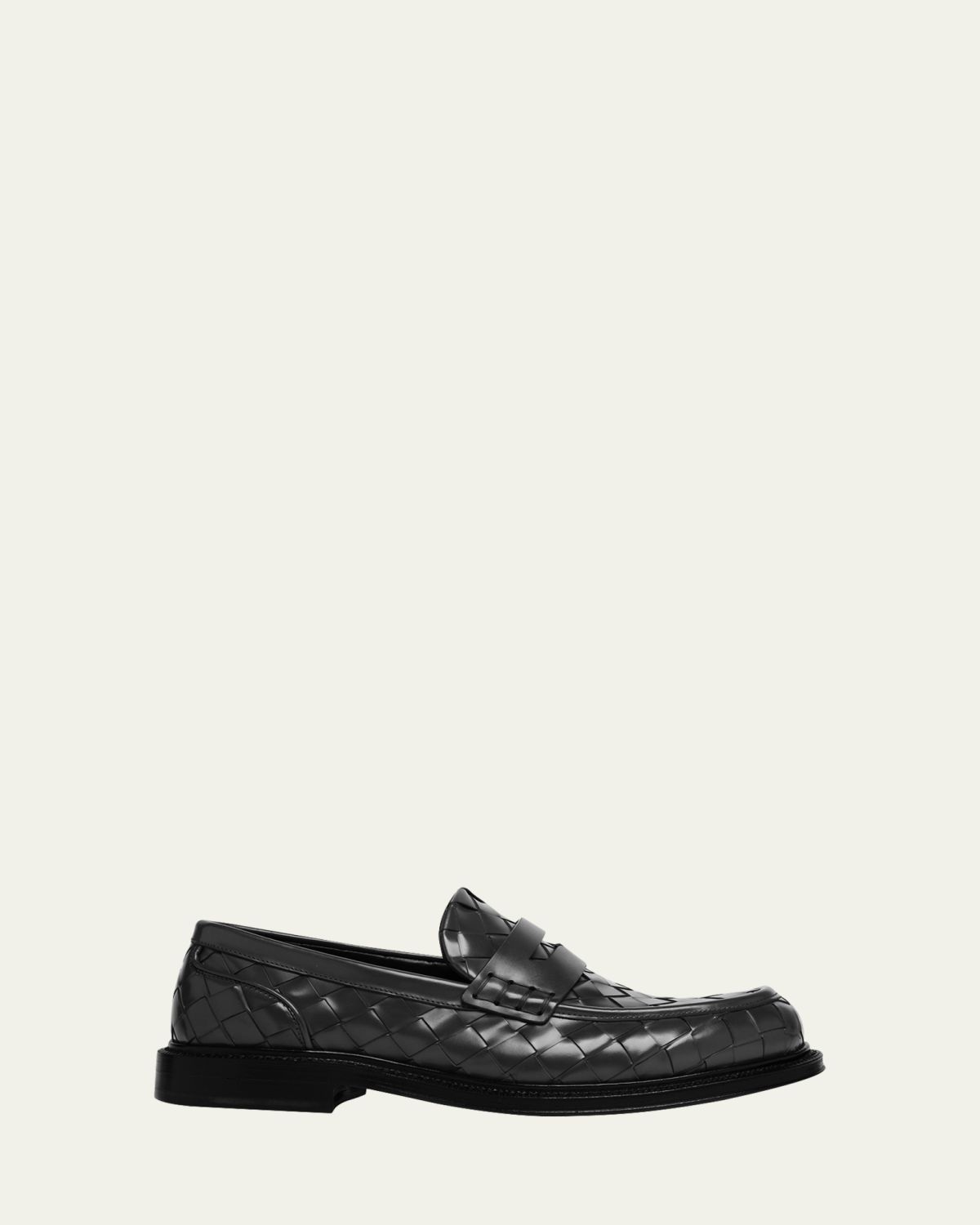Bottega Veneta Men 's James Intrecciato Leather Loafers