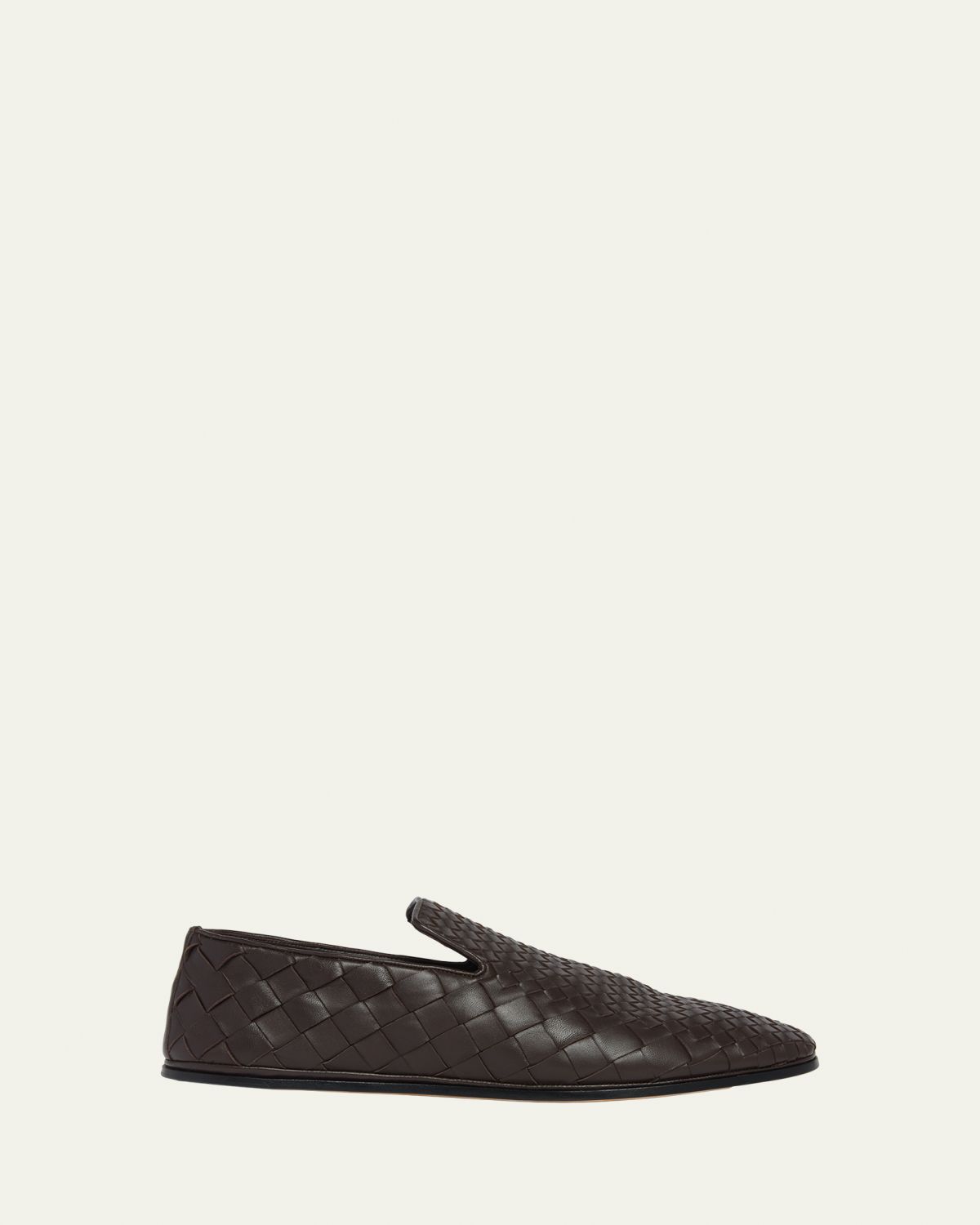 Bottega Veneta Men 's Sunday Intrecciato Degrade Leather Slippers