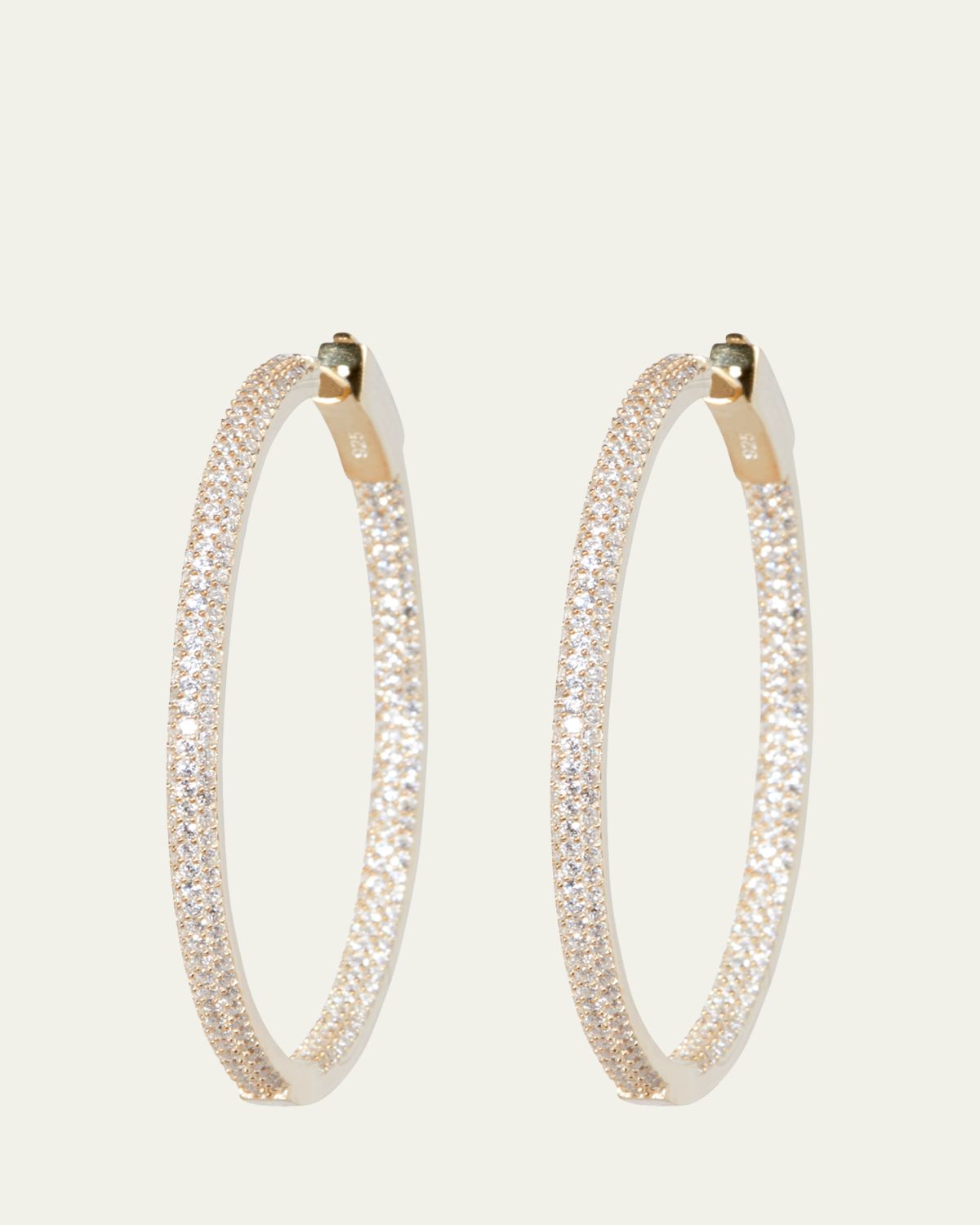 Nickho Rey Slim Tire Hoop Earrings, Gold | Thumbnail 3 Nickho Rey Slim Tire Hoop Earrings, Gold | Thumbnail 3