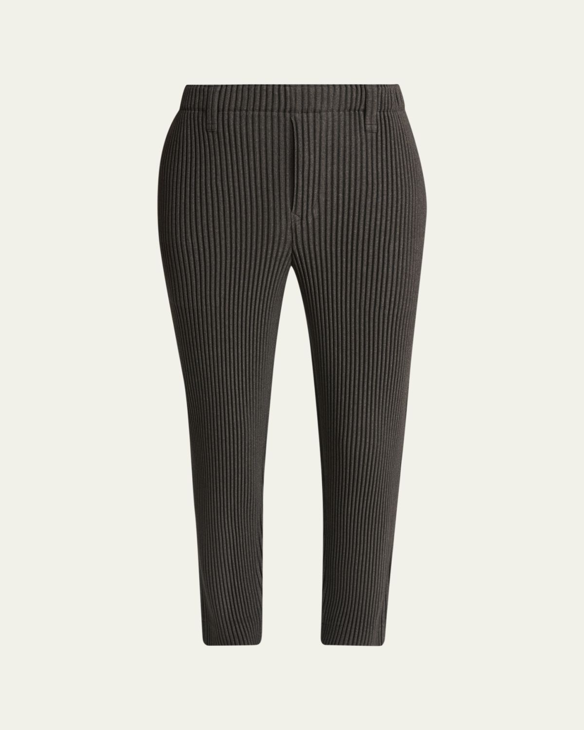 Homme Plisse Issey Miyake Men's Wool Like Light Pleated Pants