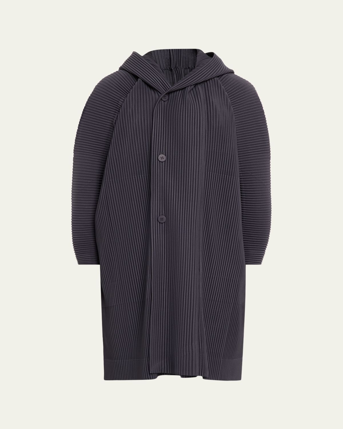 Homme Plisse Issey Miyake Hooded Plisse Coat