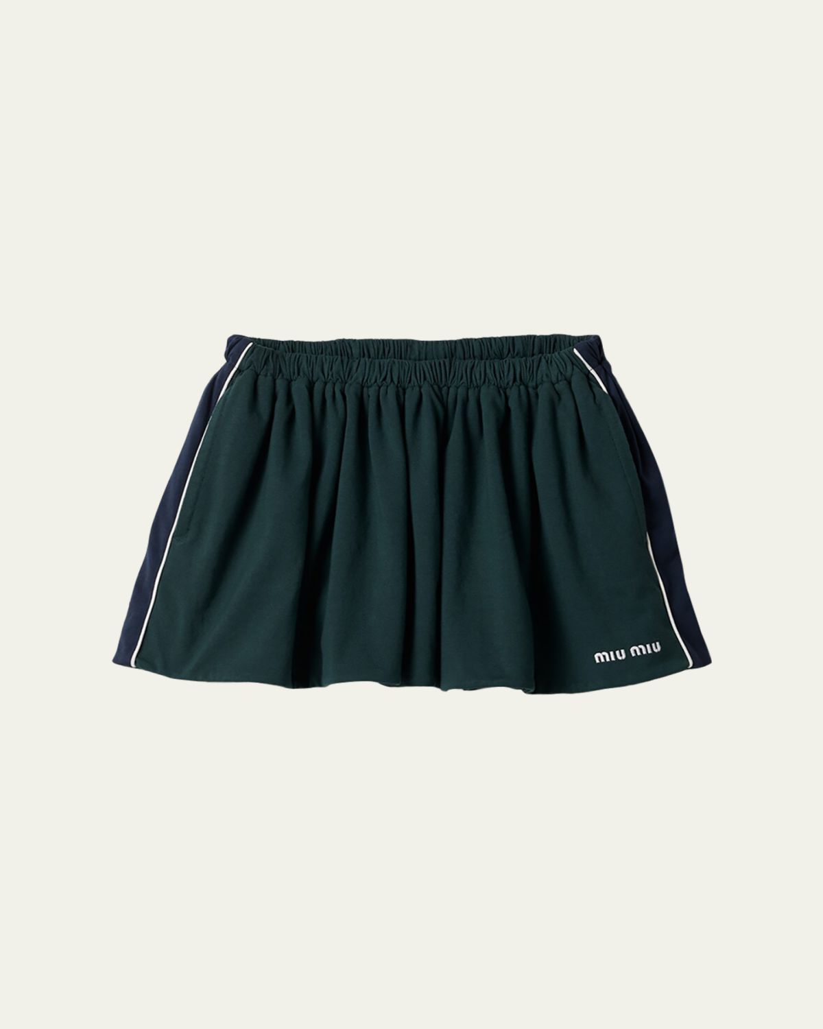 Miu Miu Cotton Jersey Mini kirt