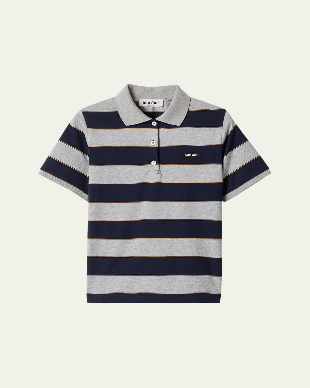 Miu Miu triped Jersey hort-leeve Polo hirt
