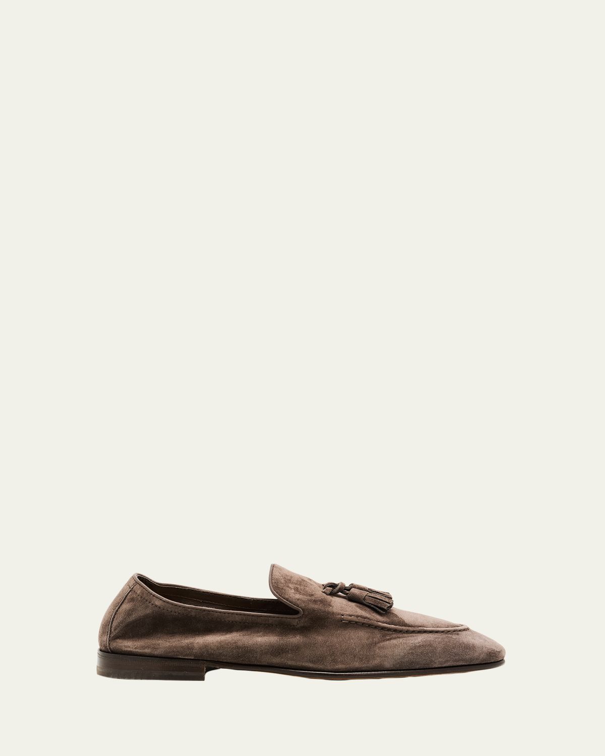 Brunello Cucinelli Men's Suede Tassel Loafers