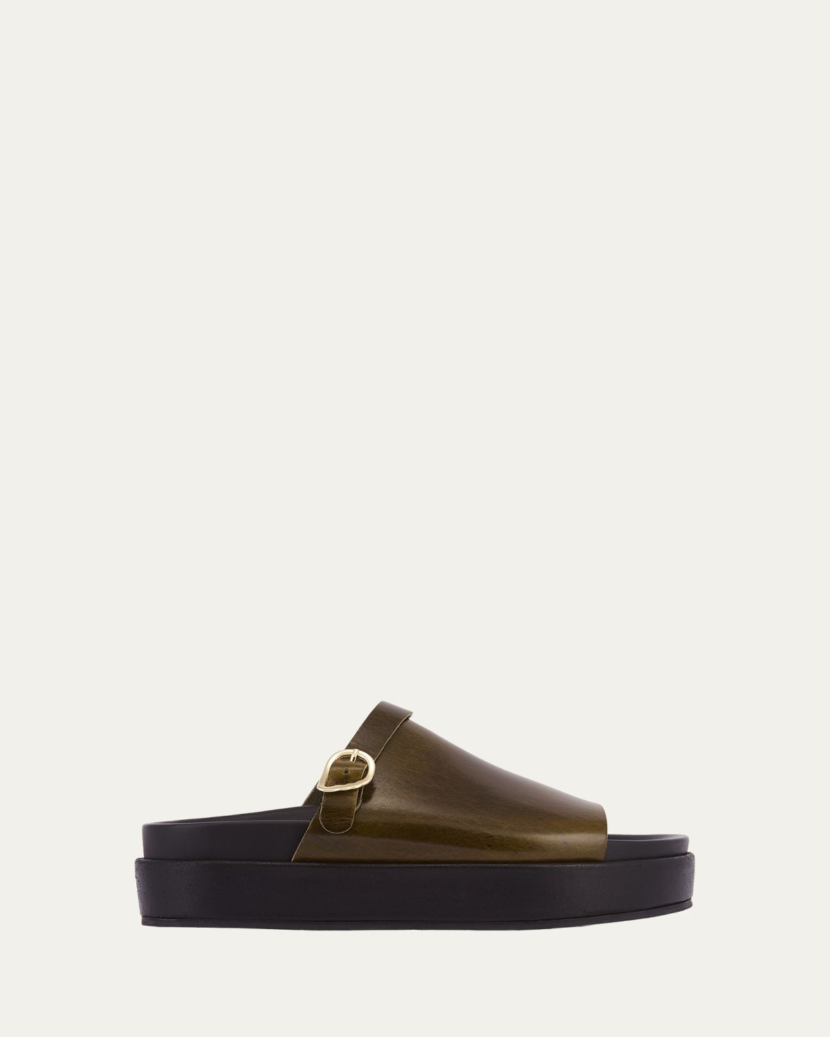 Ancient Greek Sandals Arachova Platform Leather Mules