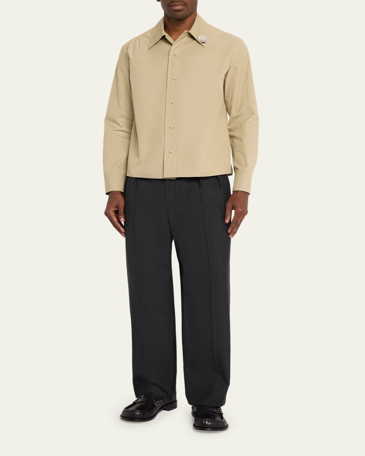 JW Anderson Men's Leather Moccasin-Toe Penny Loafers | Thumbnail 3 JW Anderson Men's Leather Moccasin-Toe Penny Loafers | Thumbnail 3