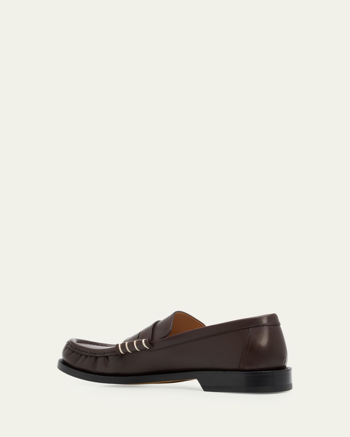 JW Anderson Men's Leather Moccasin-Toe Penny Loafers | Thumbnail 4 JW Anderson Men's Leather Moccasin-Toe Penny Loafers | Thumbnail 4