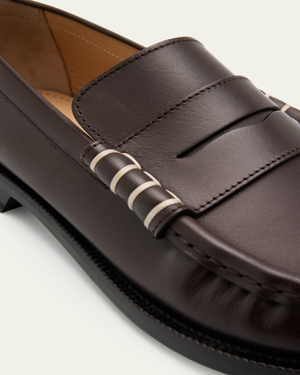 JW Anderson Men's Leather Moccasin-Toe Penny Loafers | Thumbnail 5 JW Anderson Men's Leather Moccasin-Toe Penny Loafers | Thumbnail 5
