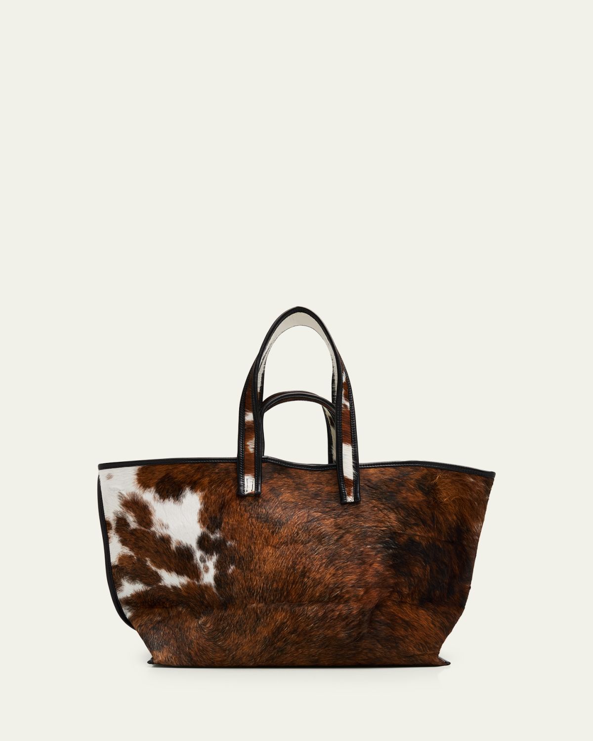 Kassl Cow-Print Calf Hair Tote Bag