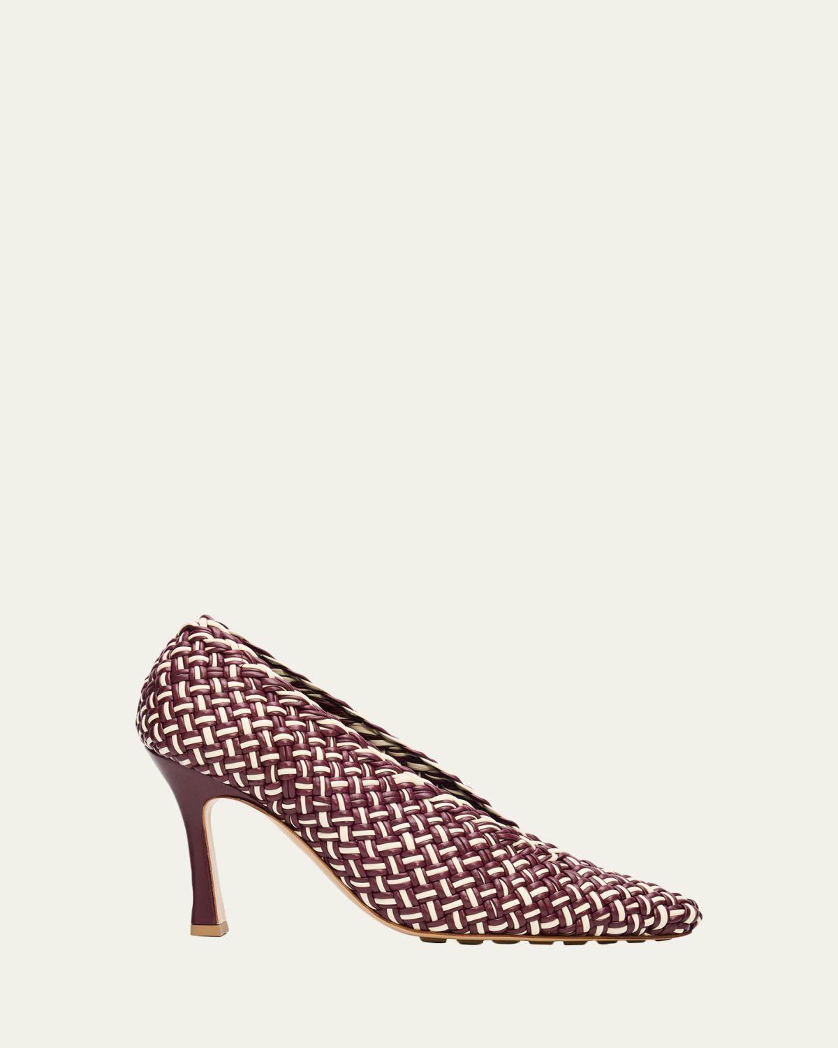 Bottega Veneta 90mm Sofia Intrecciato Leather Pumps