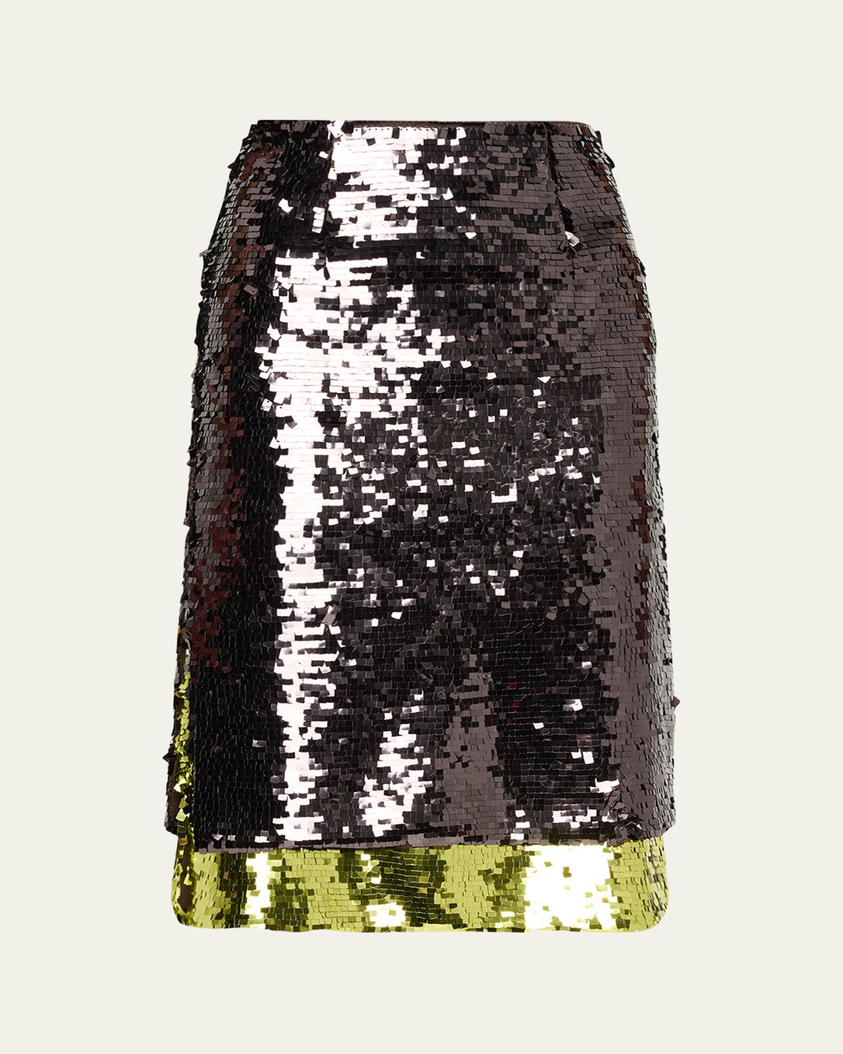 16ARLINGTON Nyla Sequined Knee-Length Skirt