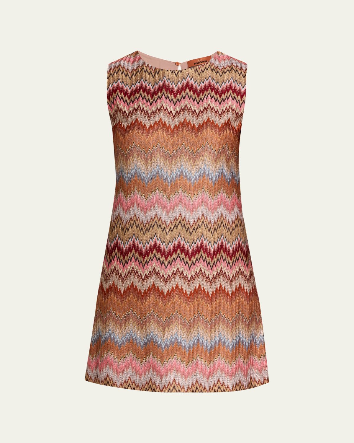 Missoni Multicolor Snake Chevron Sleeveless Mini Dress