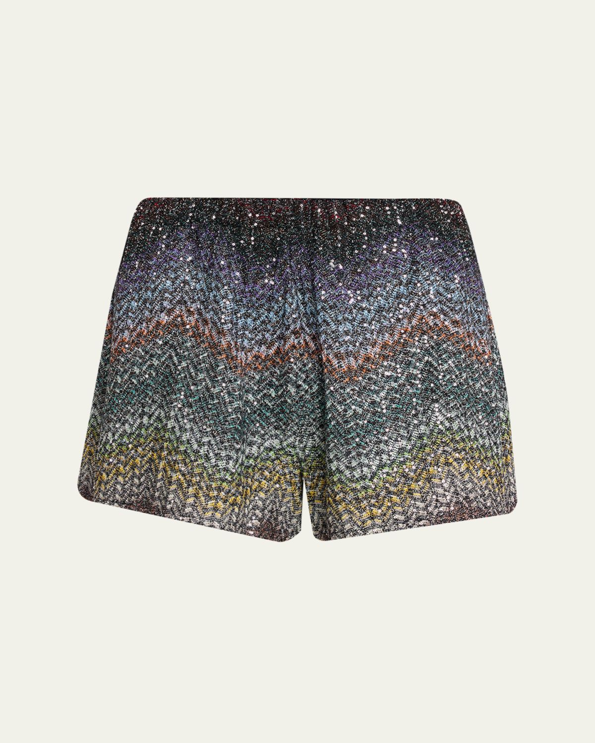 Missoni Sequin Wefted Loom Knit Pull-On Shorts