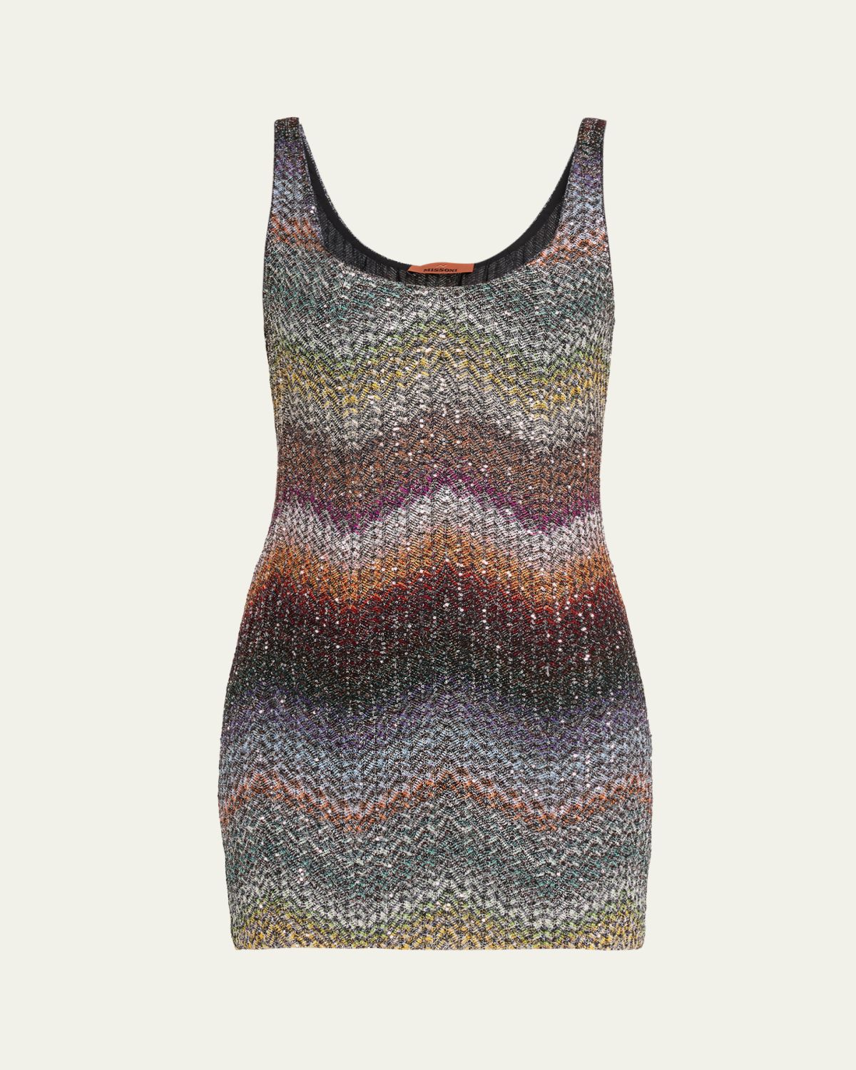 Missoni Sequin Wefted Loom Knit Mini Dress