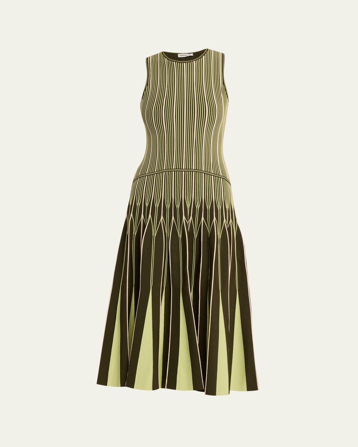 SIMKHAI Oaklen Sleeveless Midi Dress