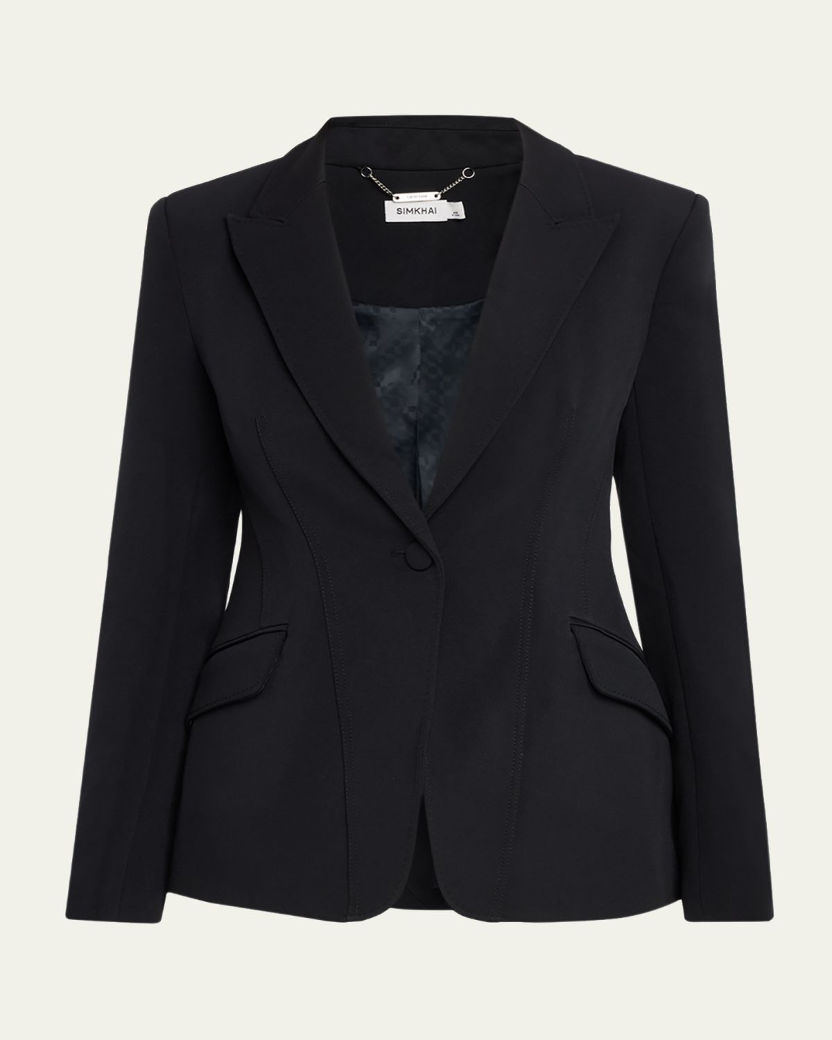 SIMKHAI Single-Breasted Blazer