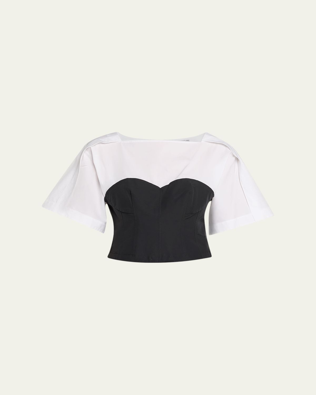SIMKHAI Hallen Short-Sleeve Combo Top