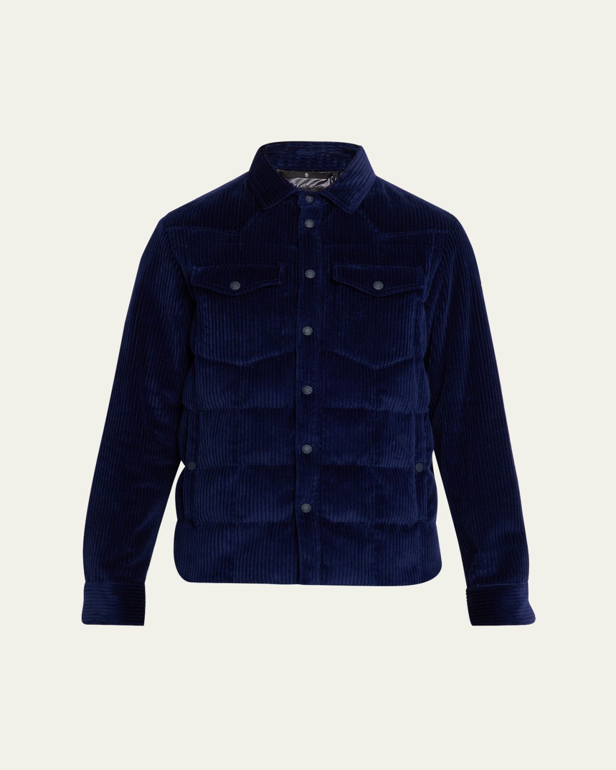 Moncler Grenoble Men 's Snap-Front Shirt Jacket