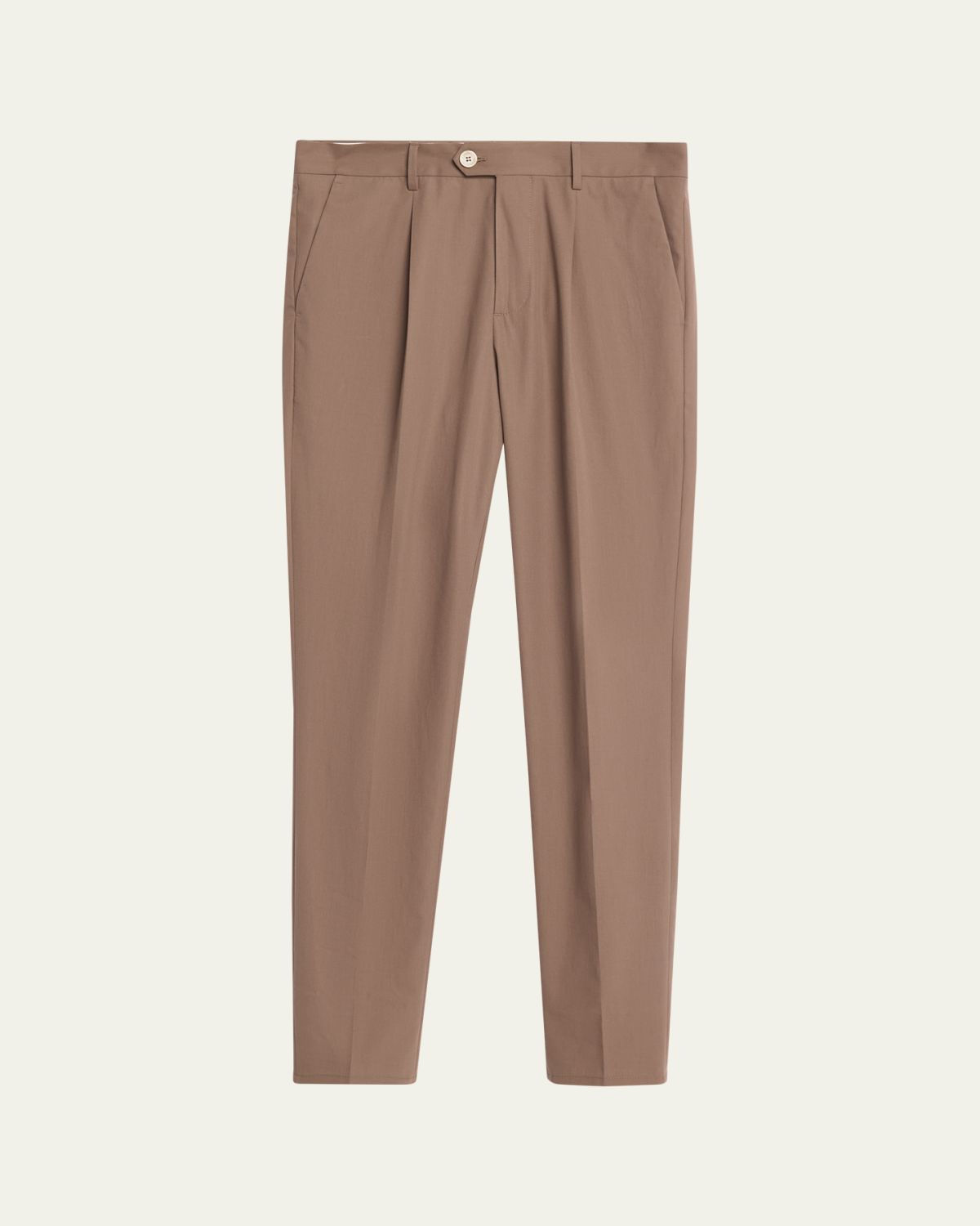 Brunello Cucinelli Men 's Cotton Classic-Fit Pleated Pants