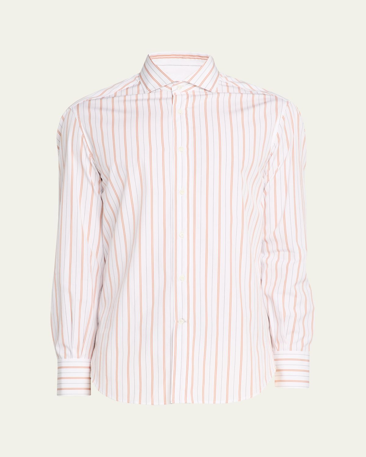 Brunello Cucinelli en 's ulti-Stripe Cotton Slim-Fit Button-Down Shirt