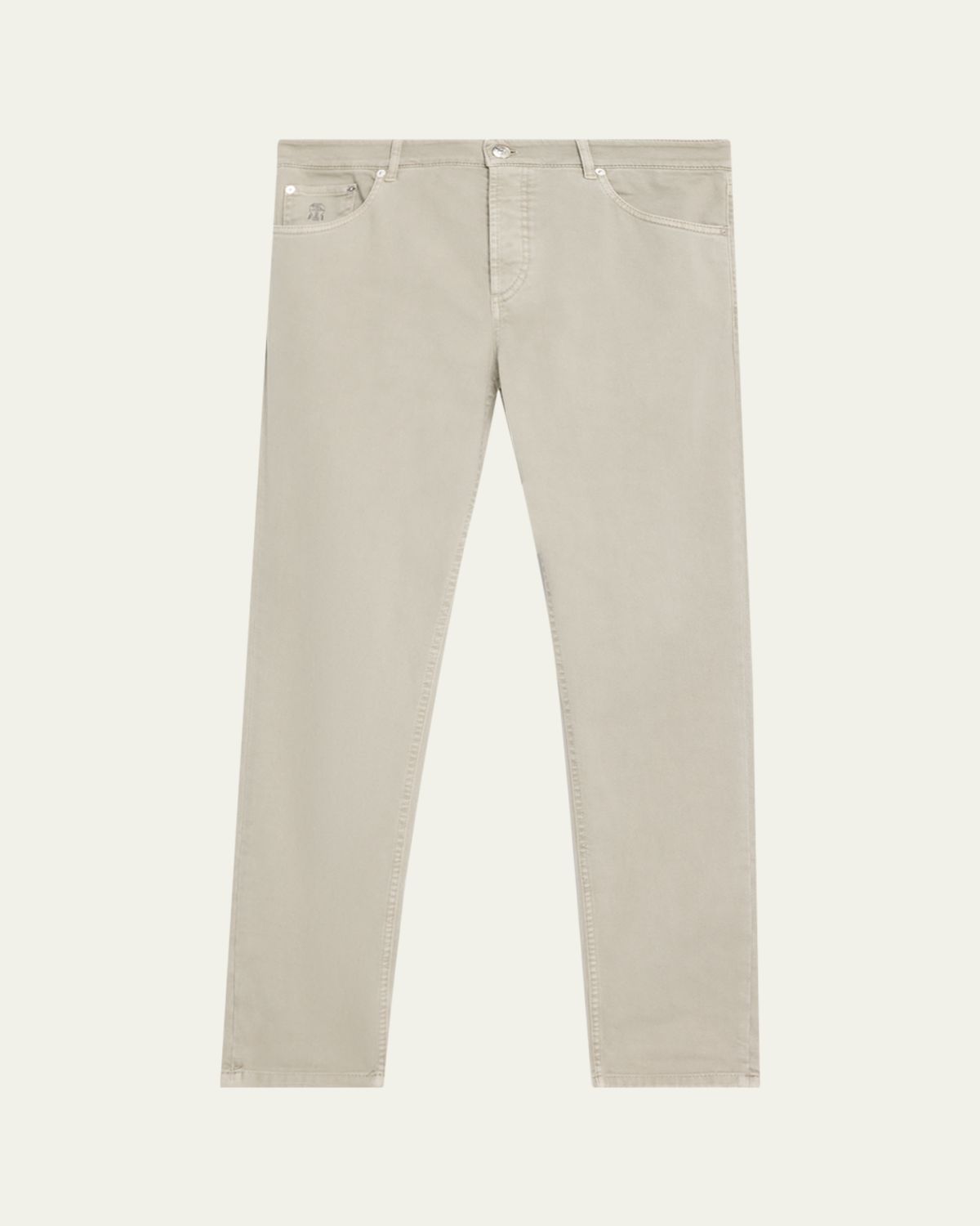 Brunello Cucinelli Men 's Garment-Dyed Cotton Five-Pocket Pants