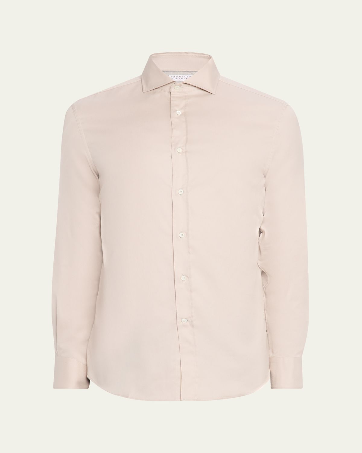 Brunello Cucinelli Men's Solid Linen Classic Fit Button-Down Shirt