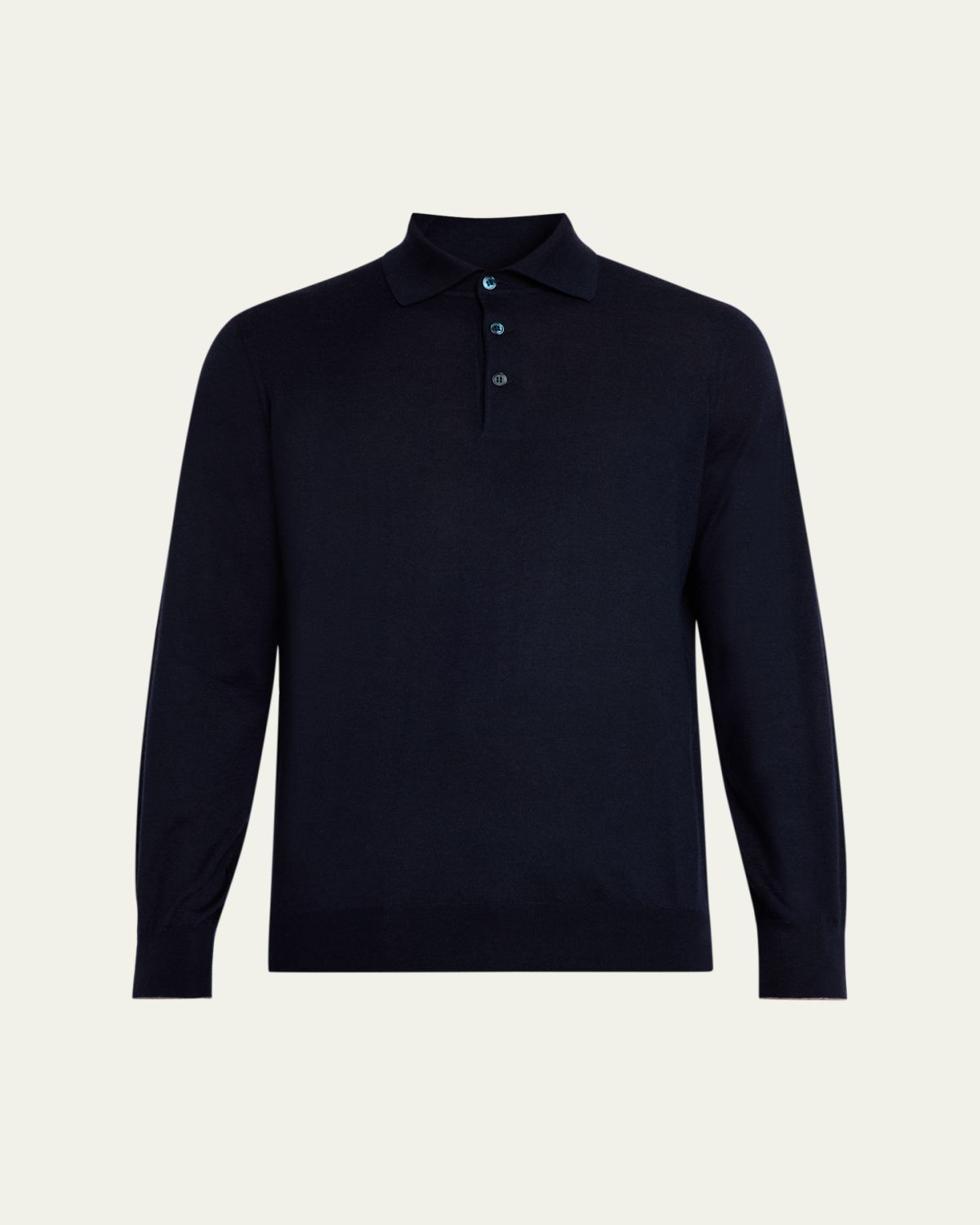 Brunello Cucinelli Men's Cashmere Knit Polo Sweater