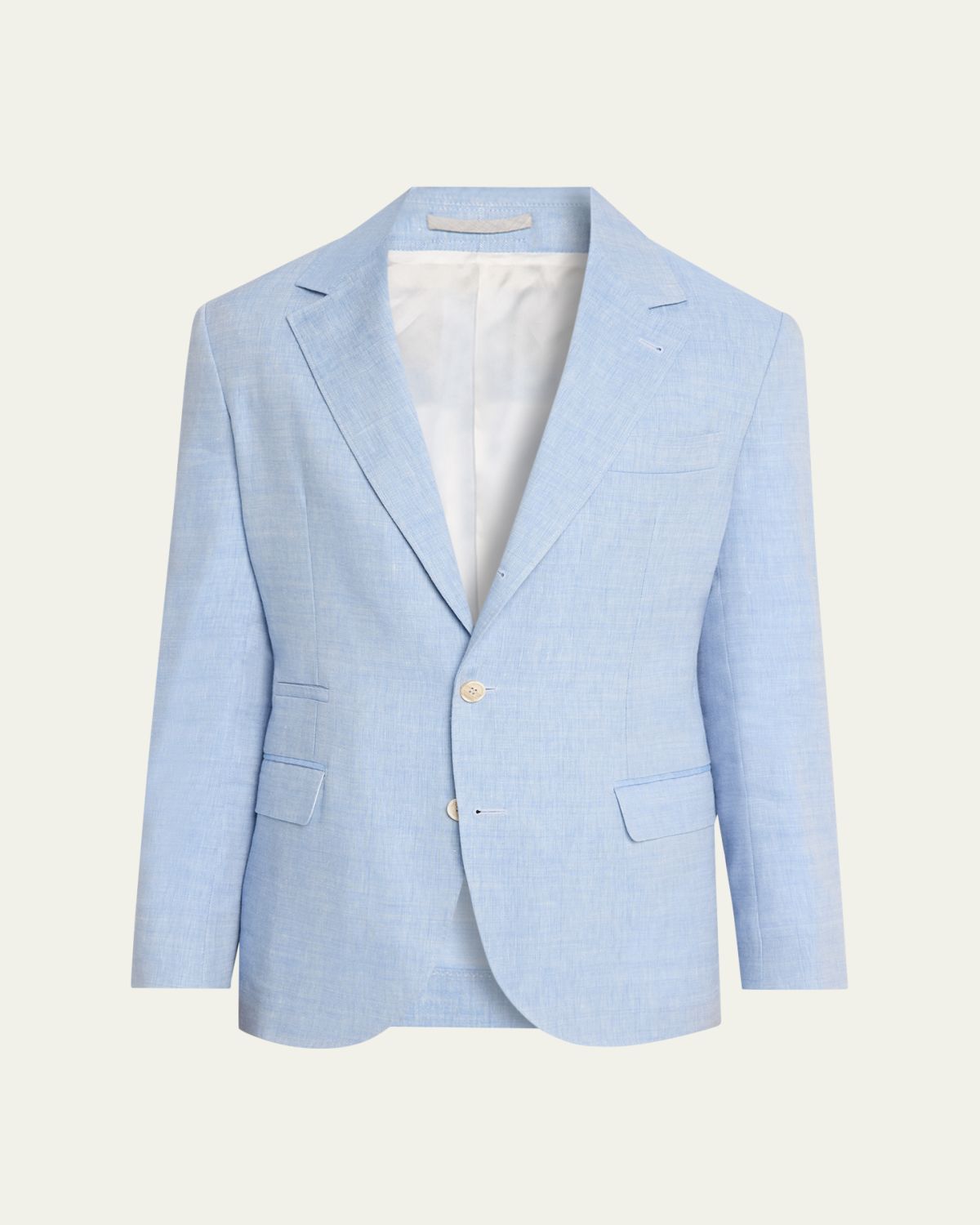 Brunello Cucinelli Men 's Linen and Virgin Wool Two-Button Blazer