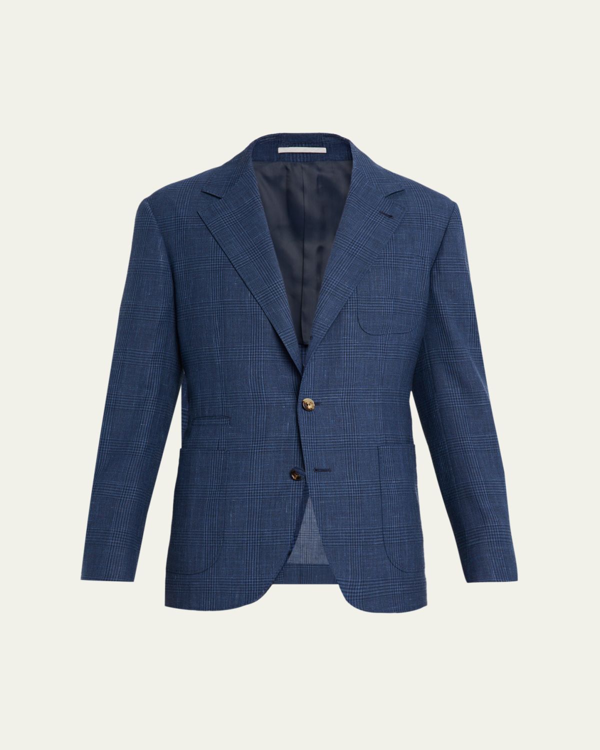 Brunello Cucinelli Men 's Glen Plaid Single-Breasted Suit Jacket