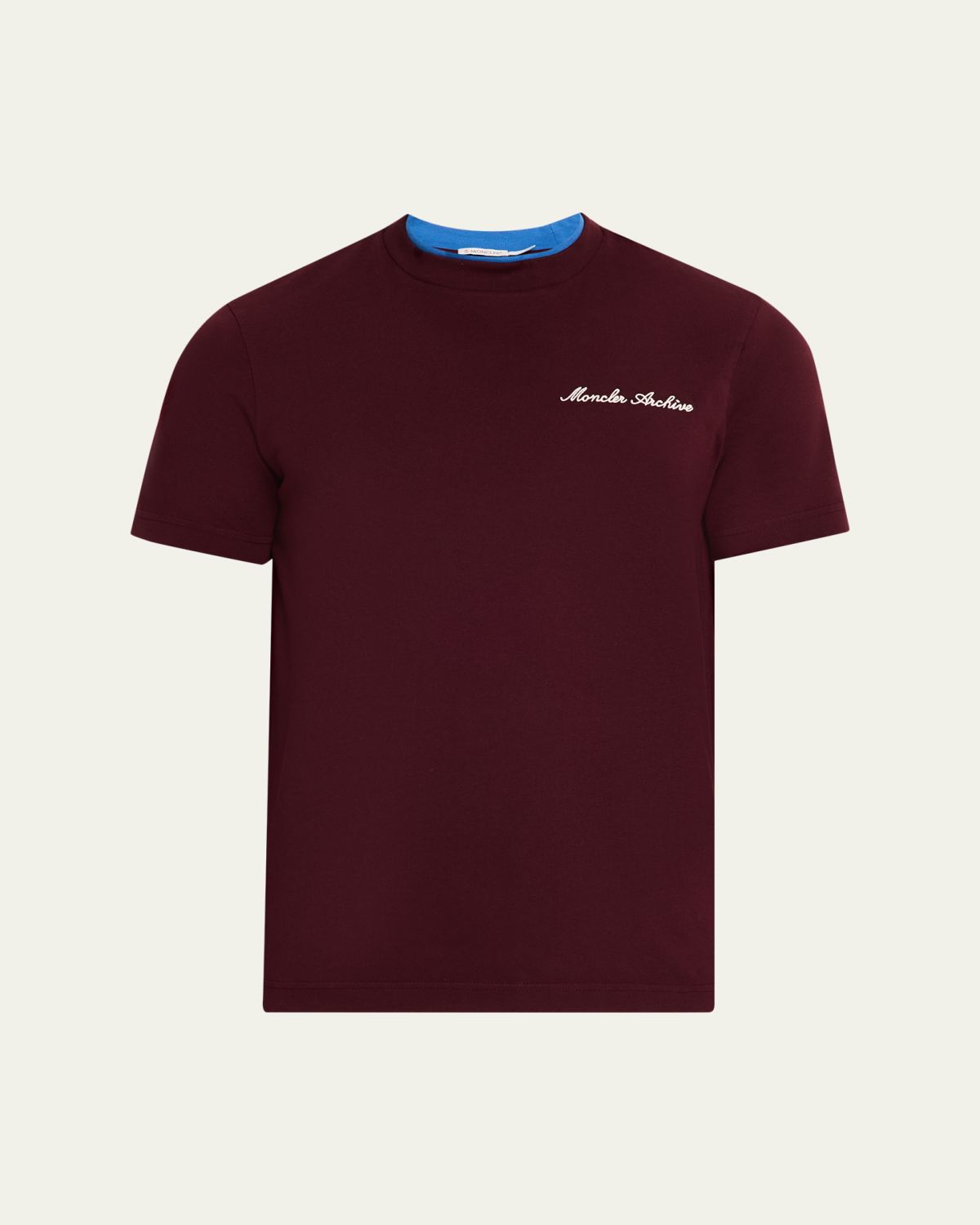 Moncler Men 's Embroidered Logo Cotton T-Shirt