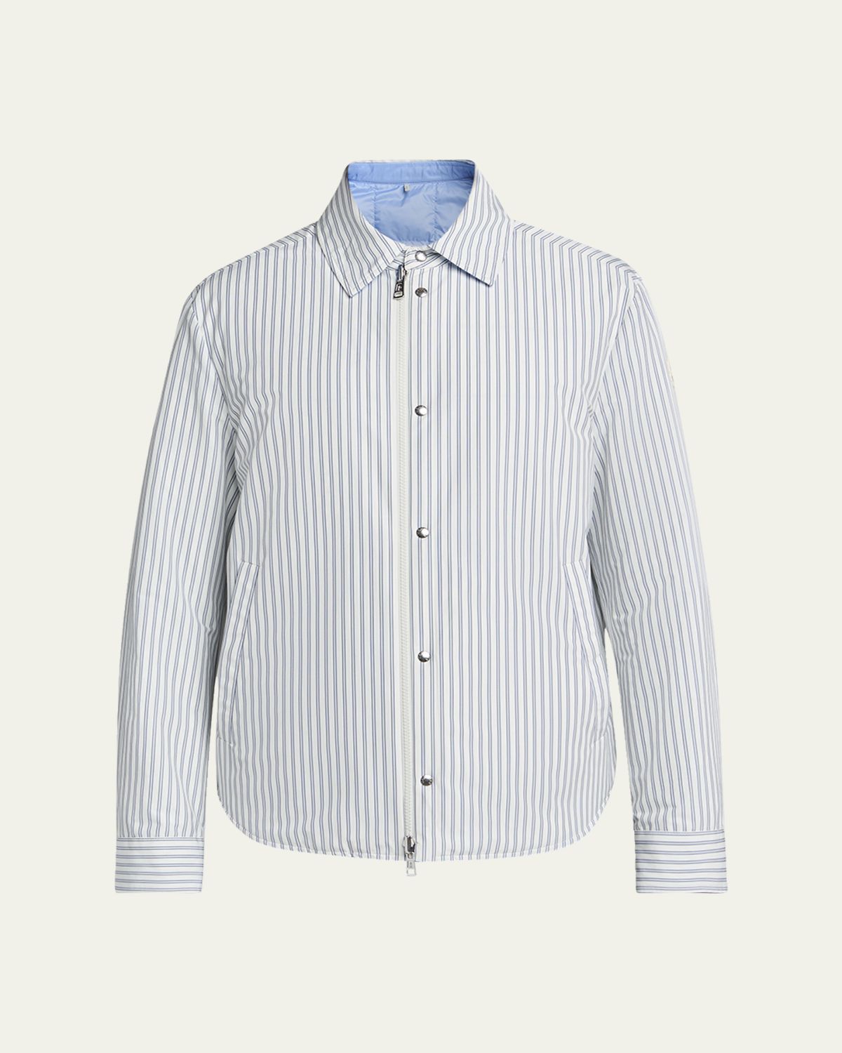 Moncler Men 's Crescent Reversible Down Shirt Jacket
