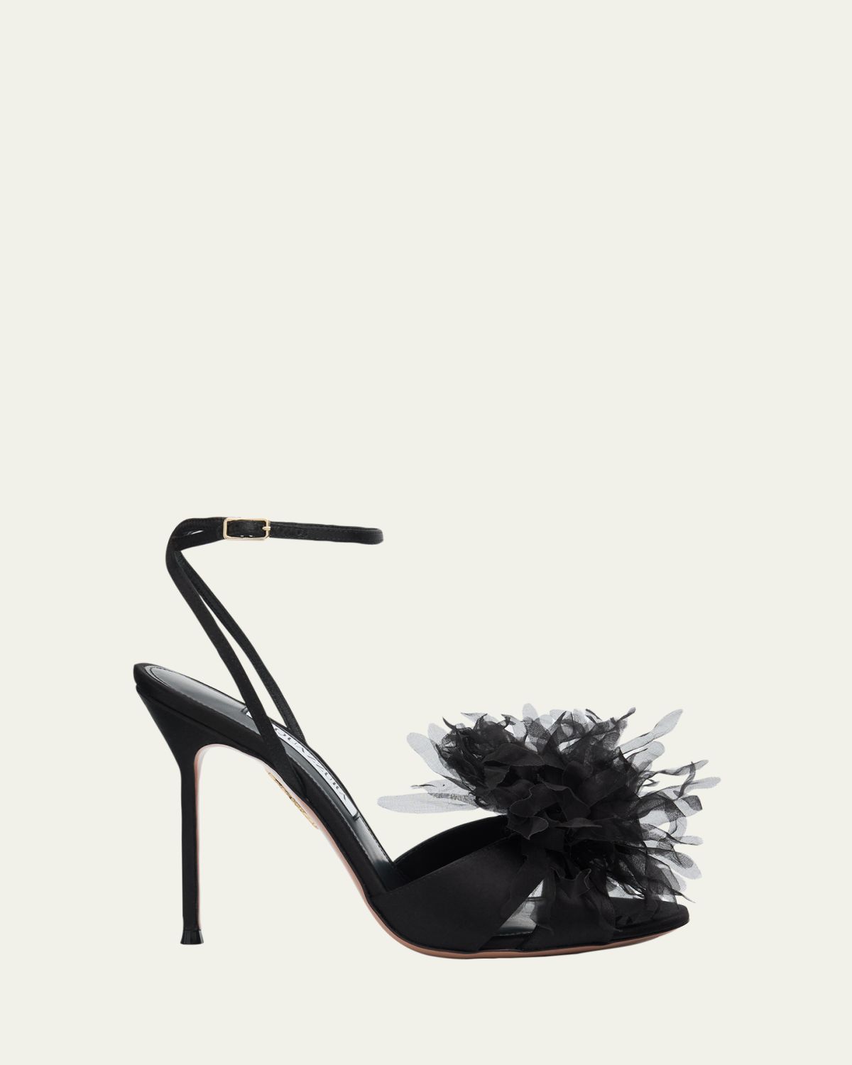 Aquazzura 105mm Poeme Satin Sandals