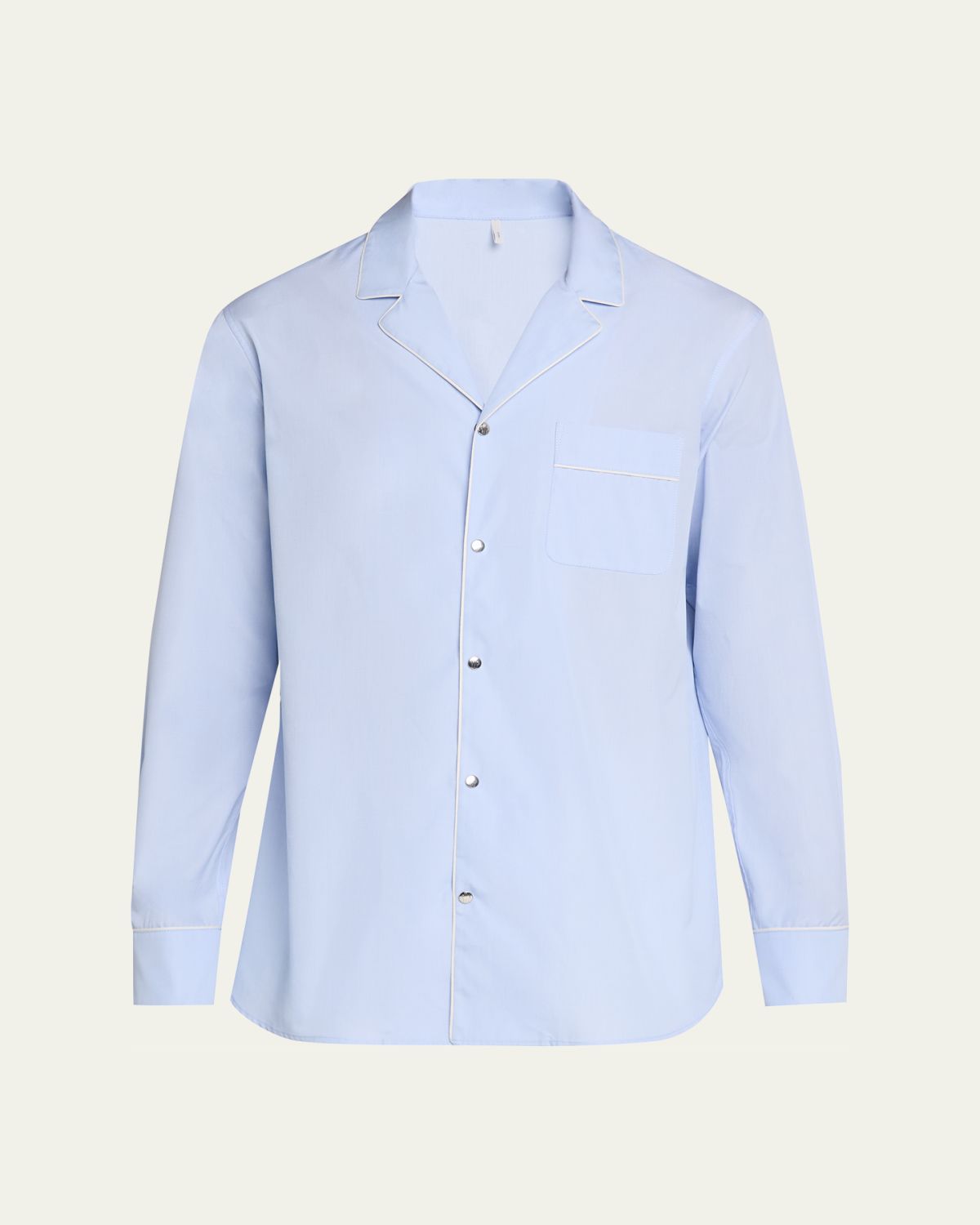 Moncler Men 's Fil-a-Fil Cotton Long-leeve hirt