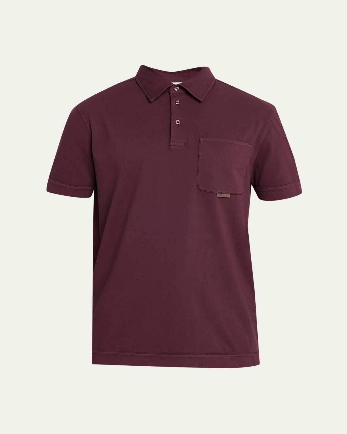 Moncler en's Short-Sleeved Cotton Polo Shirt