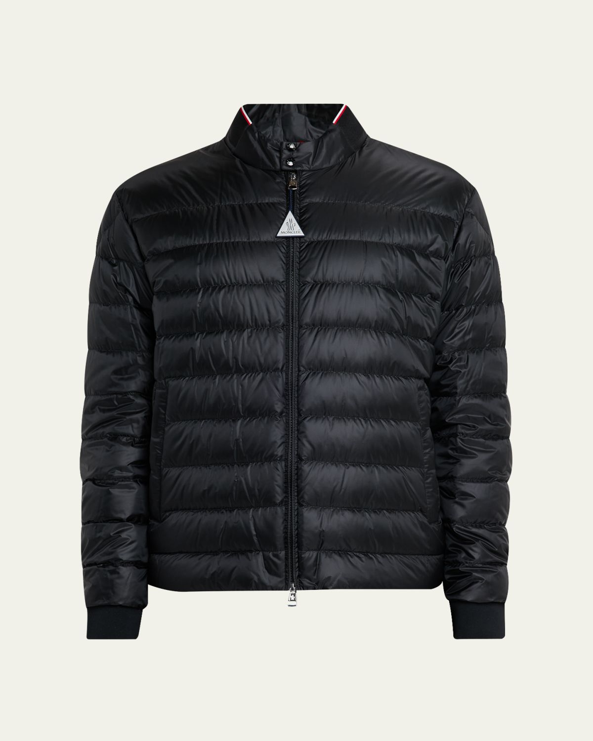 Moncler Men 's Quilted Nylon Short Down Jacket