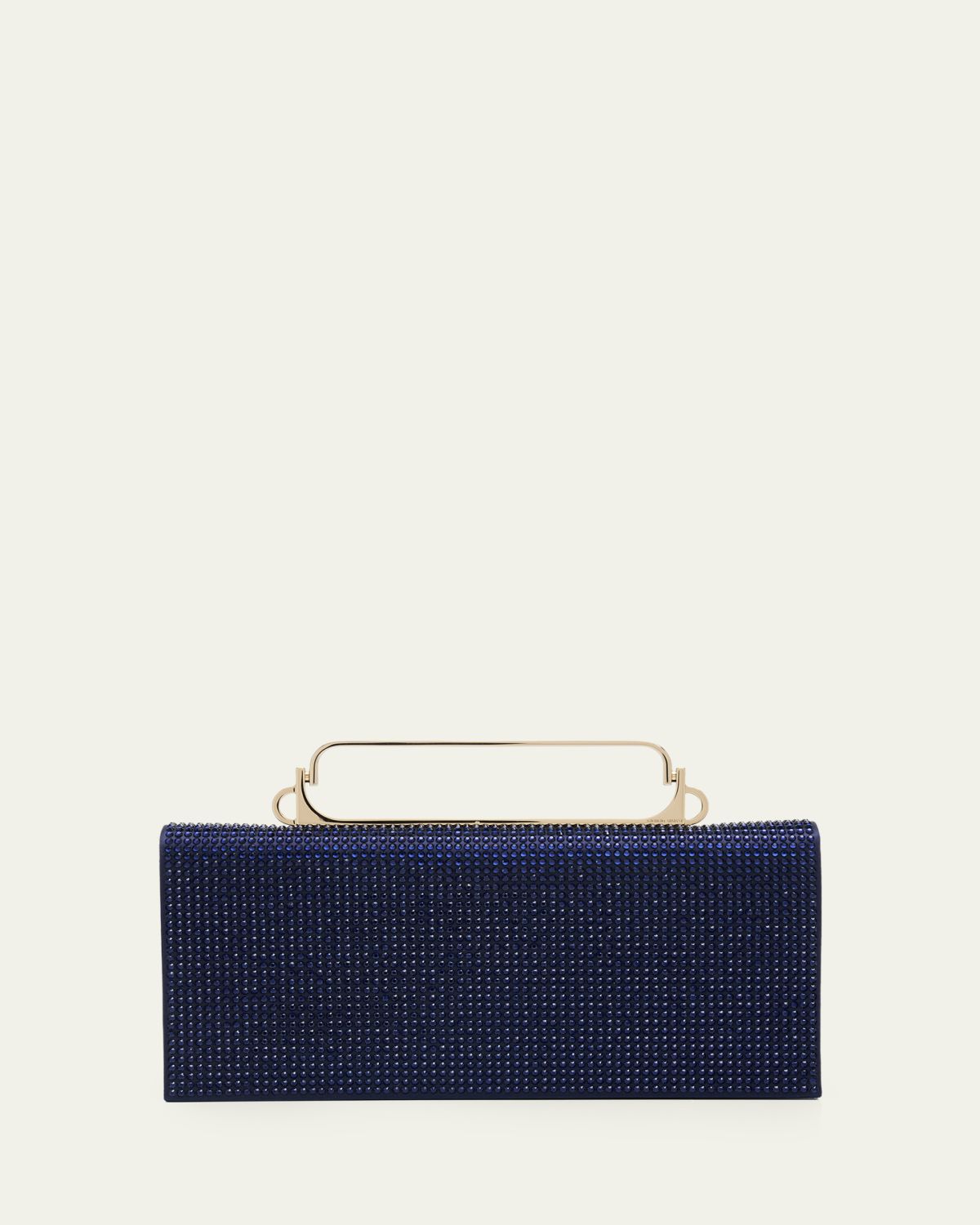 Giorgio Armani Crystal Avenue Rhinestone & Satin Clutch Bag