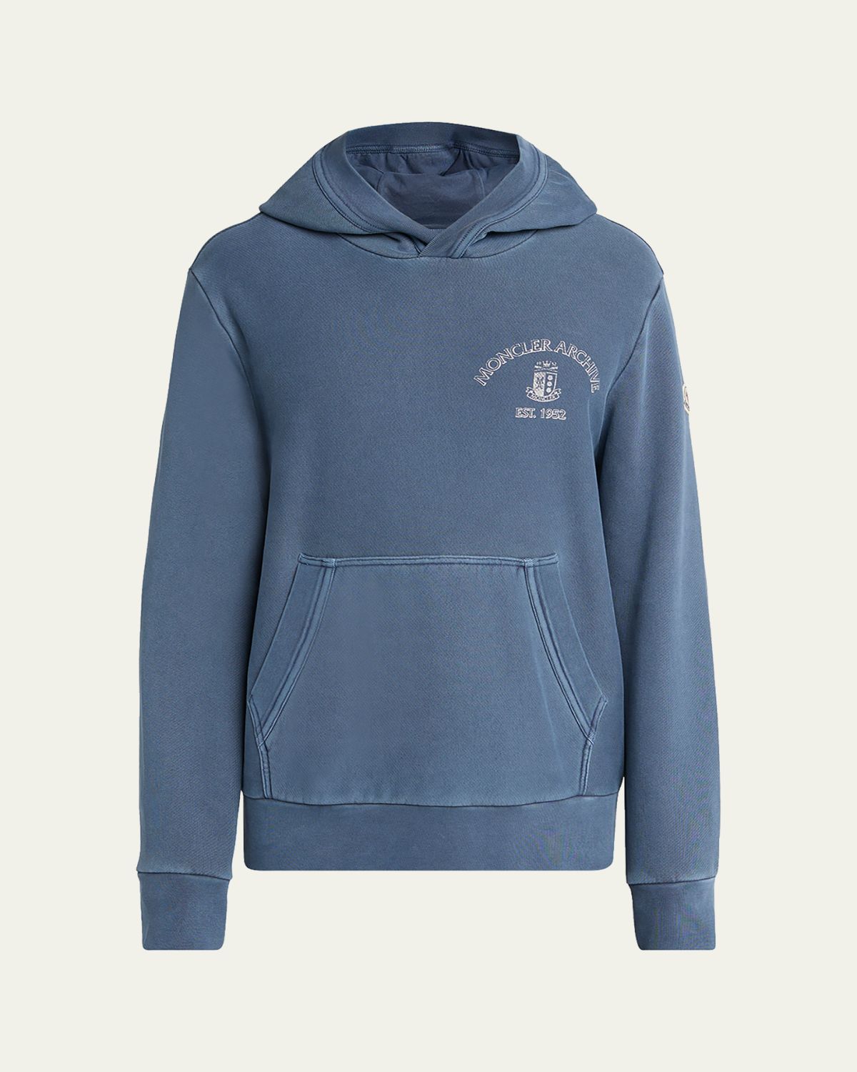 Moncler Men 's Rowing Logo Cotton Hoodie