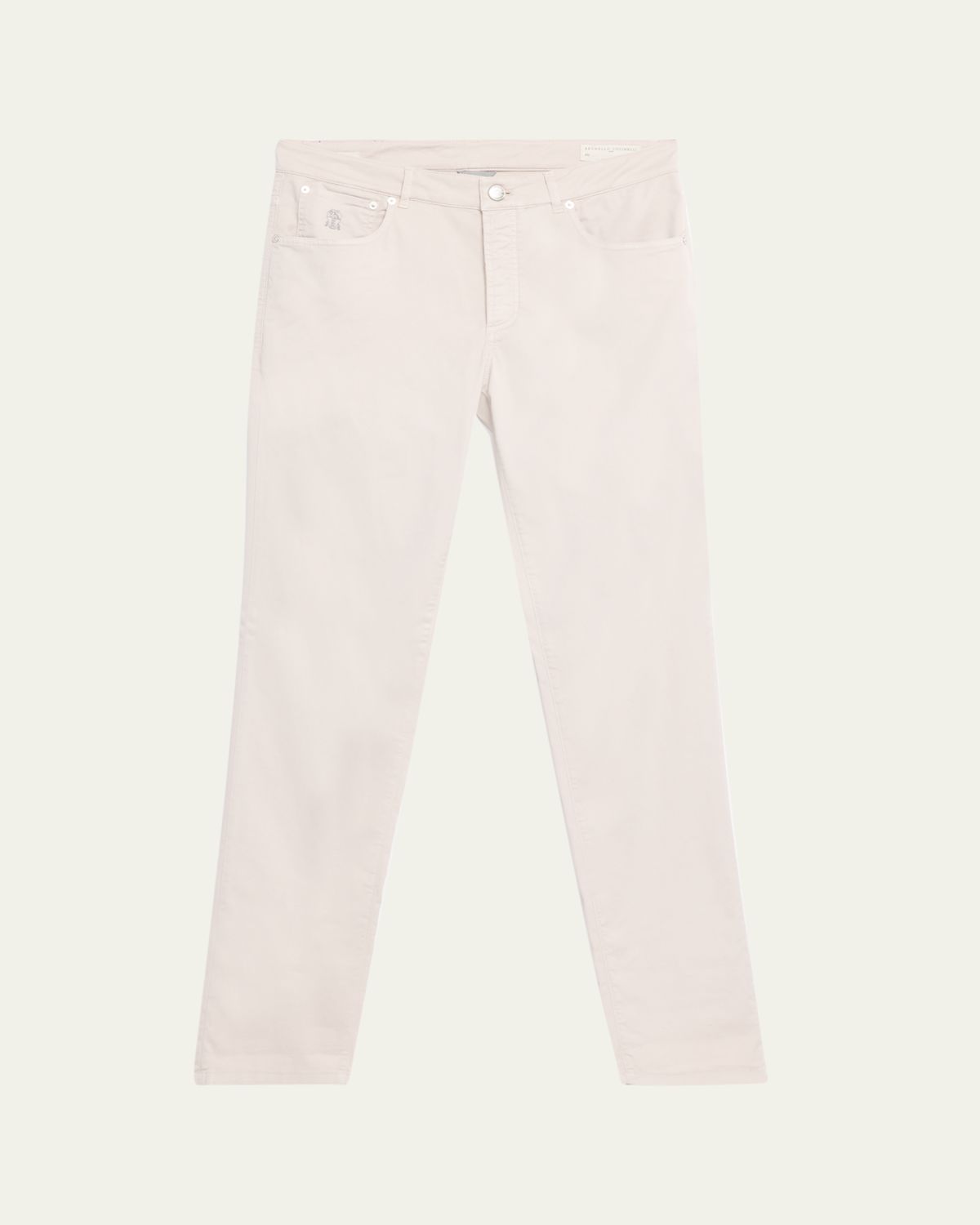 Brunello Cucinelli Men's Dyed Cotton Straight-Fit Five-Pocket Pants | Thumbnail 6 Brunello Cucinelli Men's Dyed Cotton Straight-Fit Five-Pocket Pants | Thumbnail 6