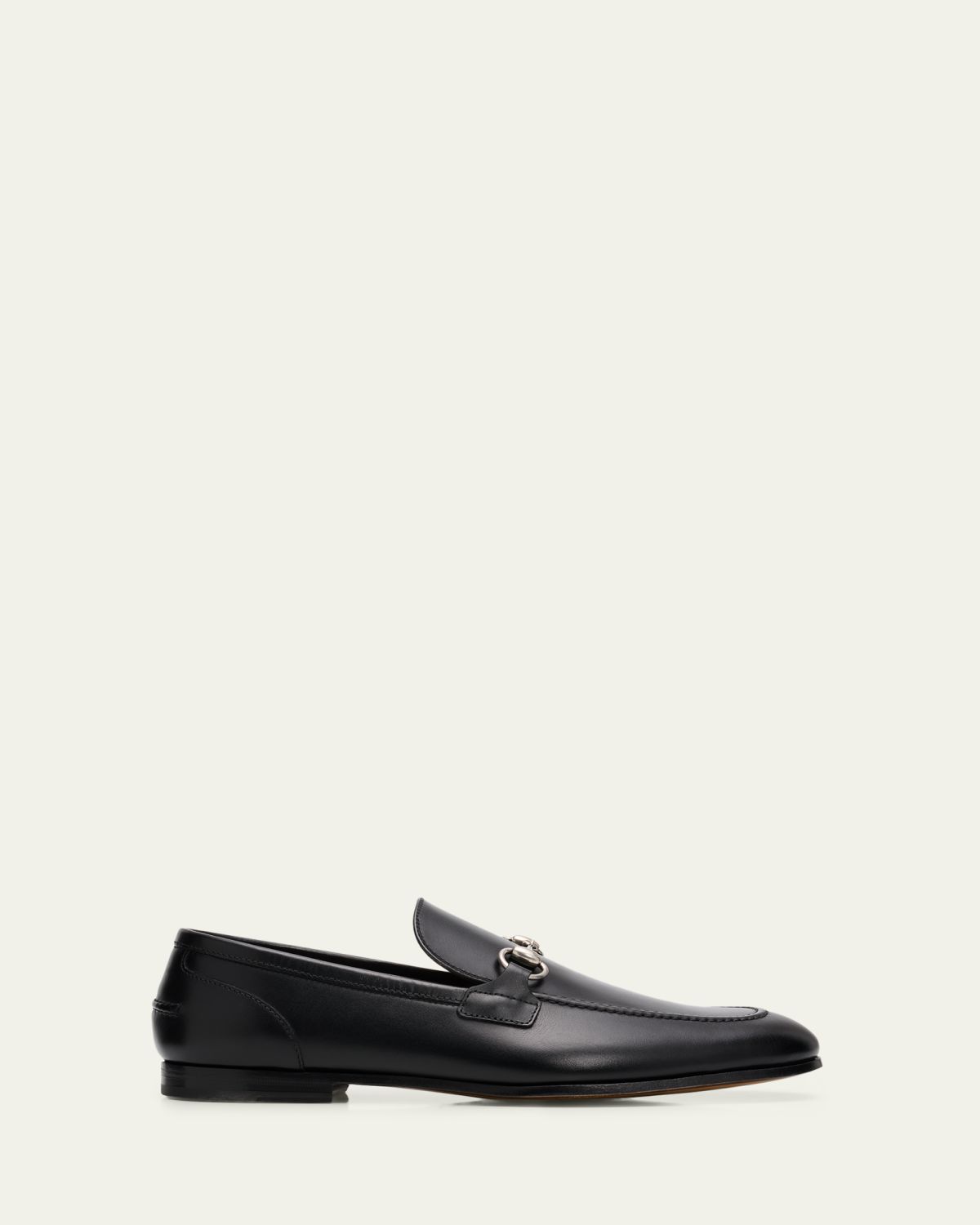 Gucci Men's Jordaan Moccasin Leather Bit Loafers | Thumbnail 6 Gucci Men's Jordaan Moccasin Leather Bit Loafers | Thumbnail 6